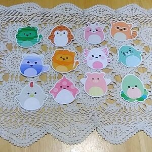 Cute animals, colorful stickers for  laptop, lockers, crafts